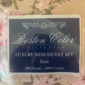 Luxury Mini Duvet Set - Twin - Cream
